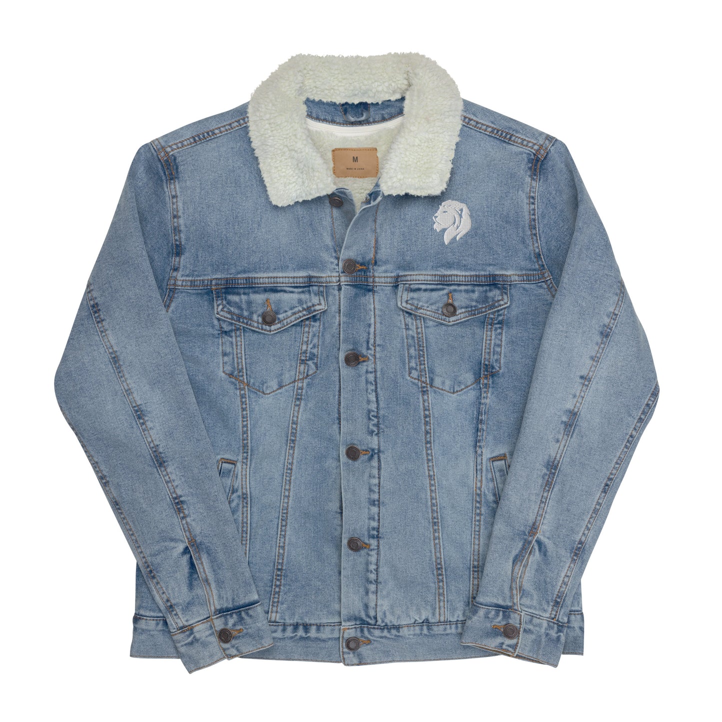 0602 Unisex Denim Sherpa Jacket, 02