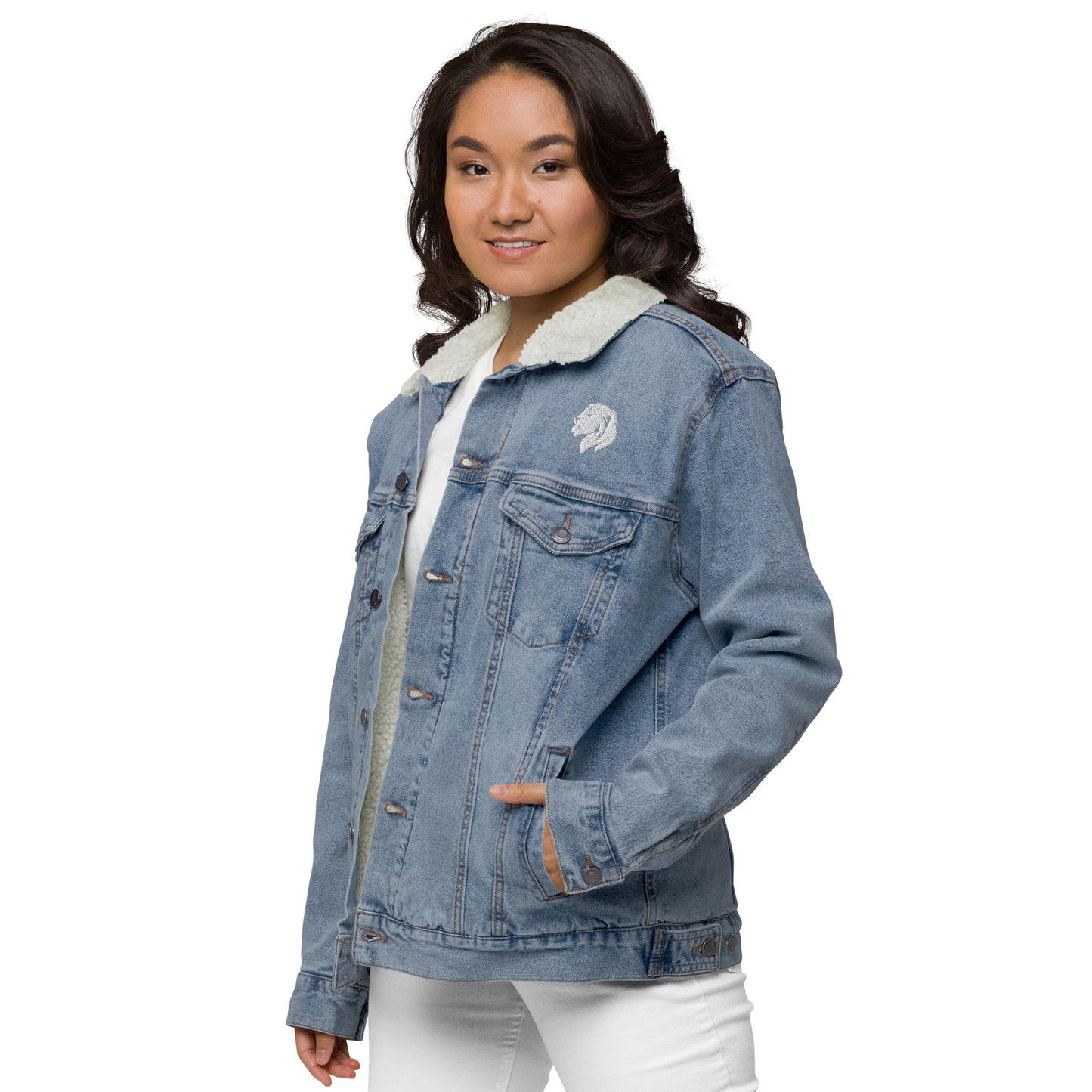 0602 Unisex Denim Sherpa Jacket, 02