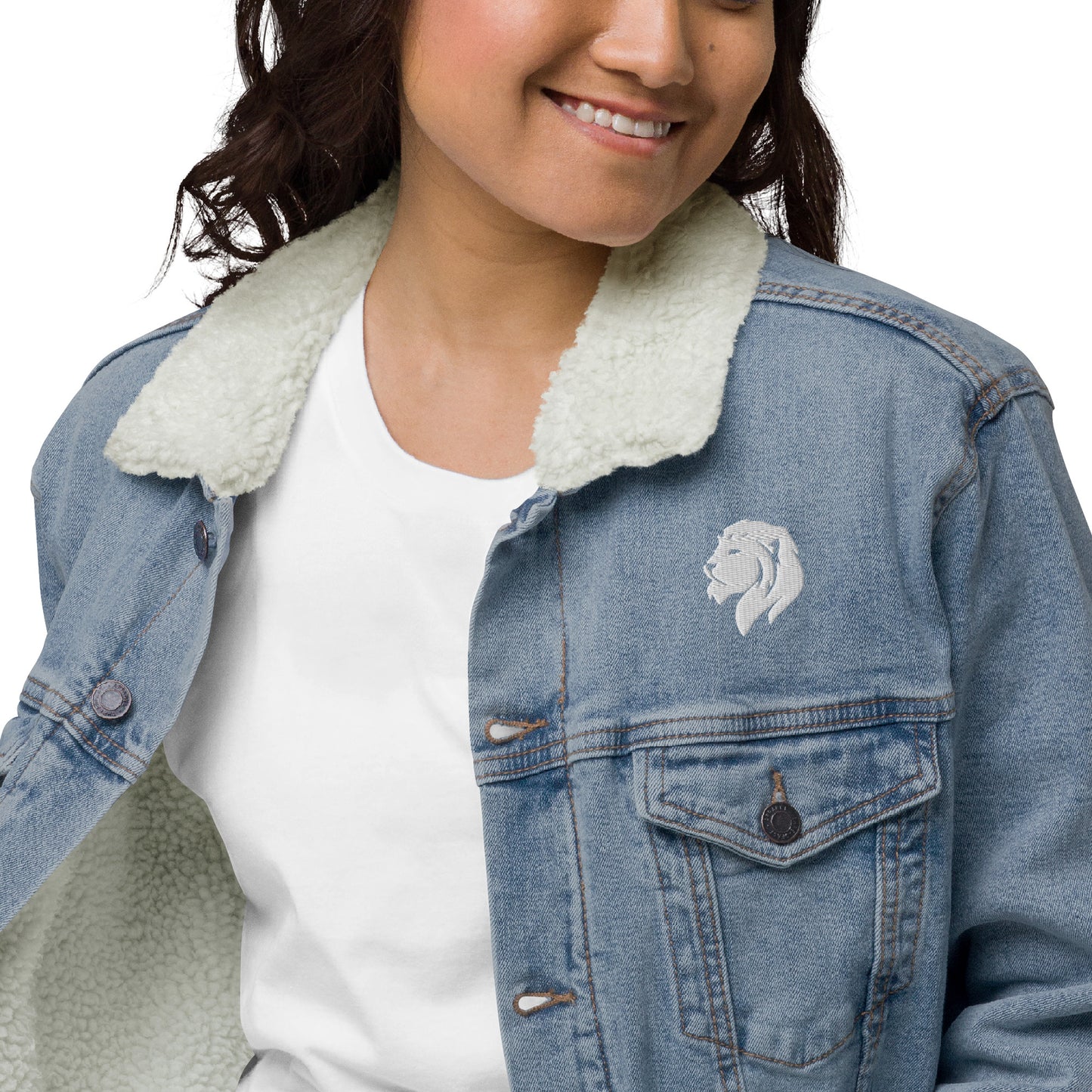 0602 Unisex Denim Sherpa Jacket, 02